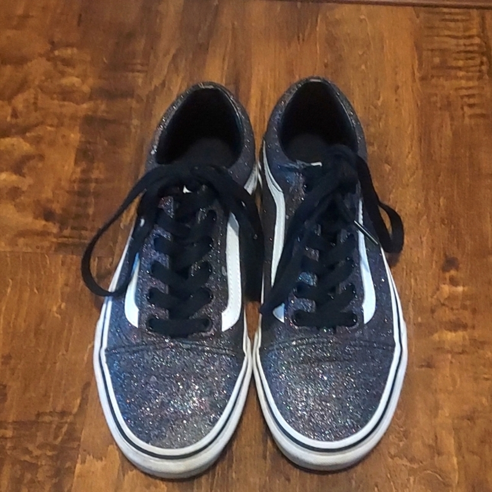 Glittery old skool vans